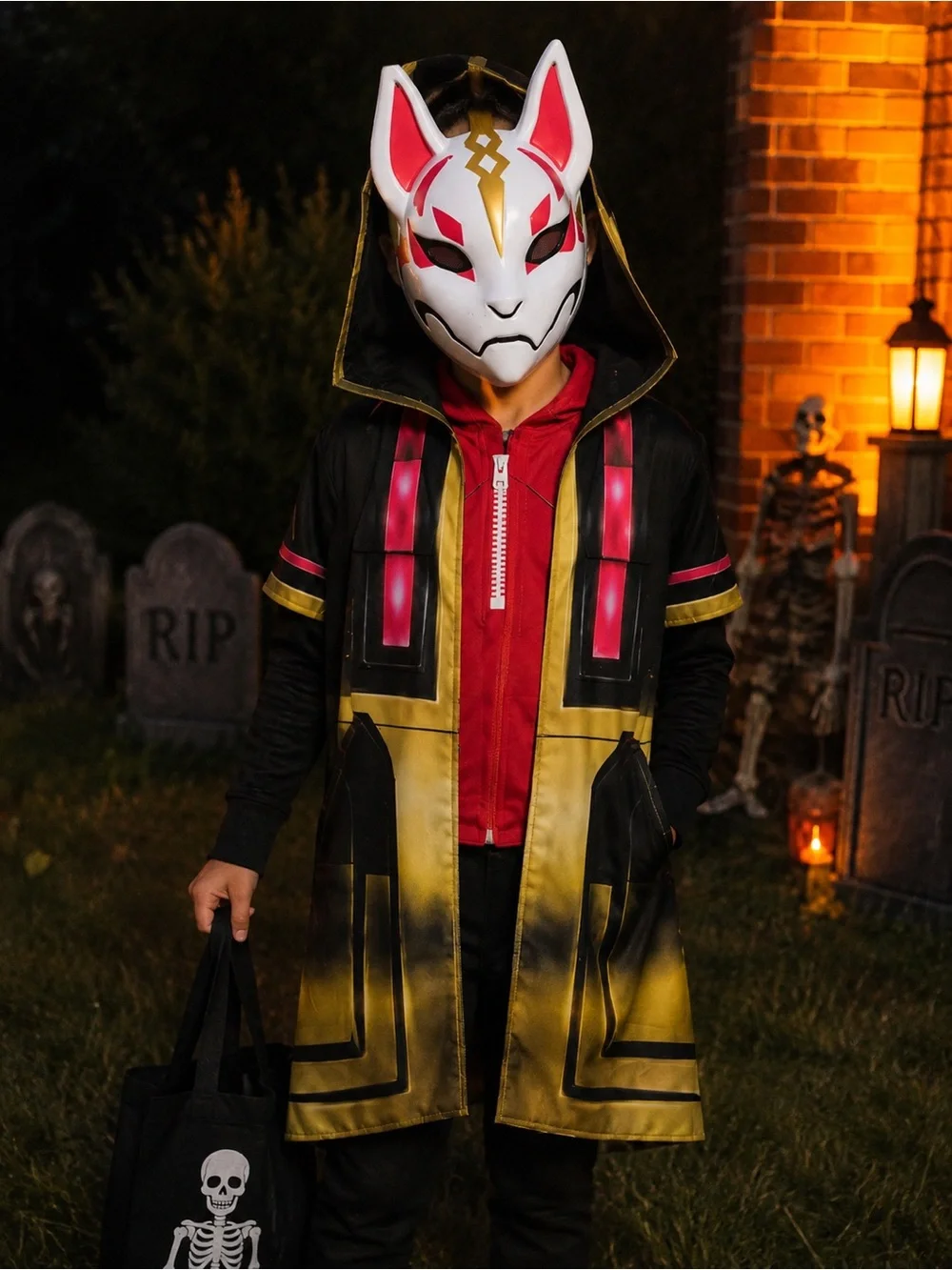 NWT - Fortnite Drift Costume Boys Large 10/12 – Mask Halloween Costume Gamer